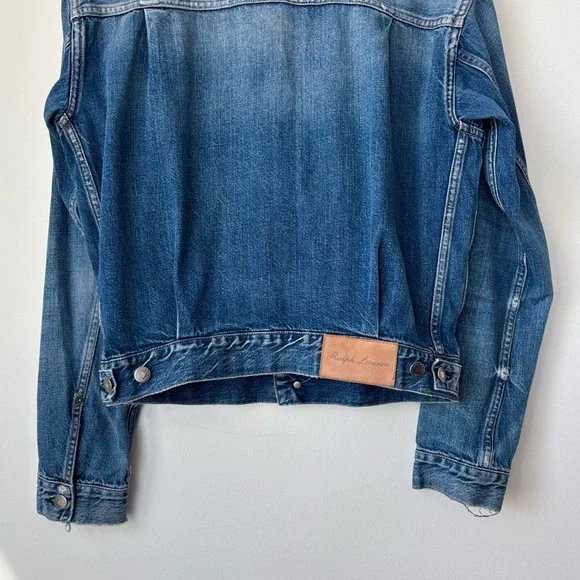 Ralph Lauren Purple Label Denim Jacket Men’s S Indigo Made in Italy Luxury